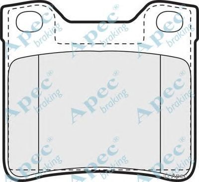 APEC BRAKING pad906 -  Комплект тормозных колодок, дисковый тормоз